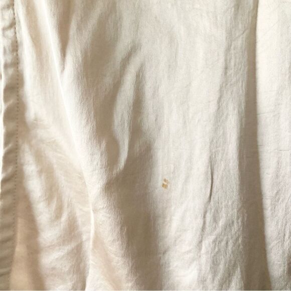 Lottie Hall Cream Black Silk Embroidered Faux Wrap Dress 14 - Picture 6 of 8